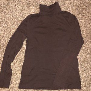 Brown turtleneck